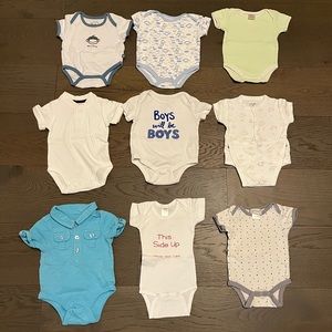Baby boy onesies 3-6M GUC to EUC